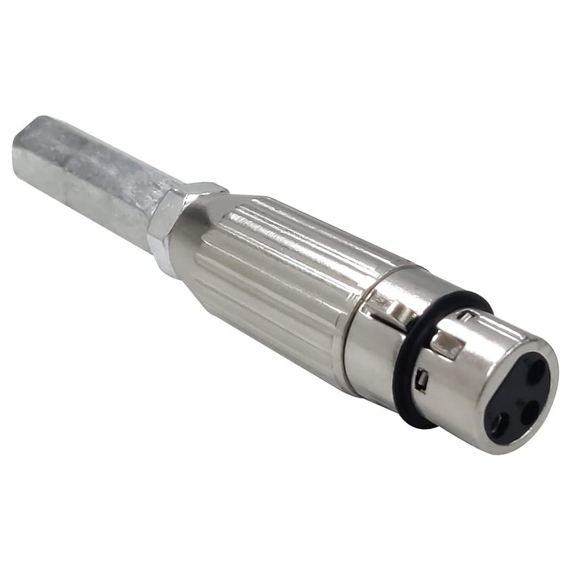 JQDML Store 3 موصلات أنثوية XLR، محول، موصلات نهاية DIY لمشغل خطي متردد، برغي M8 / طول 4.13 بوصة - Image 5